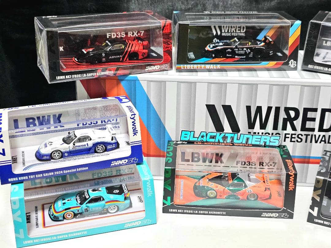 INNO64 イノモデルマツダ RX7 FD3S LBWKスーパーシルエット8個