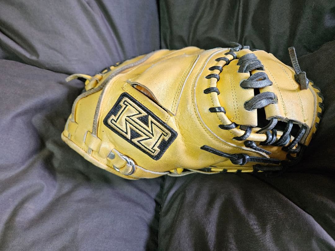 ハイゴールド 軟式グローブ イエロー　キャッチャーミット