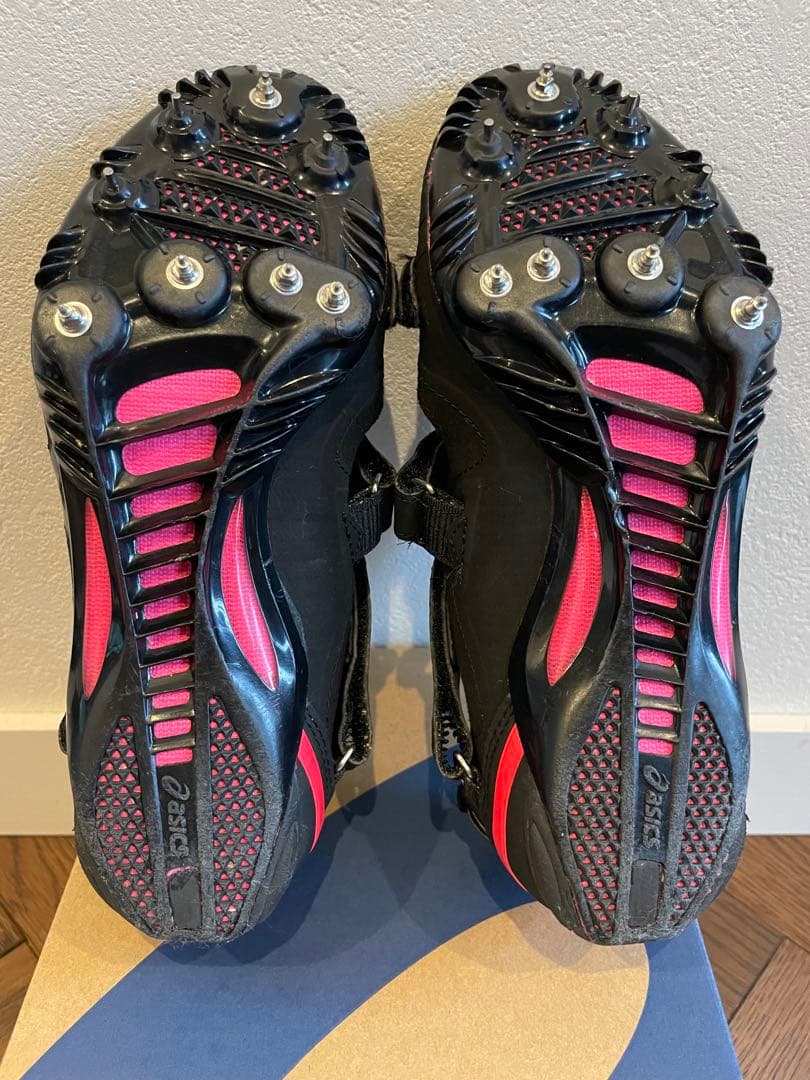 ASICS CYBERBLADE 16ブラック スパイクシューズ　24cm