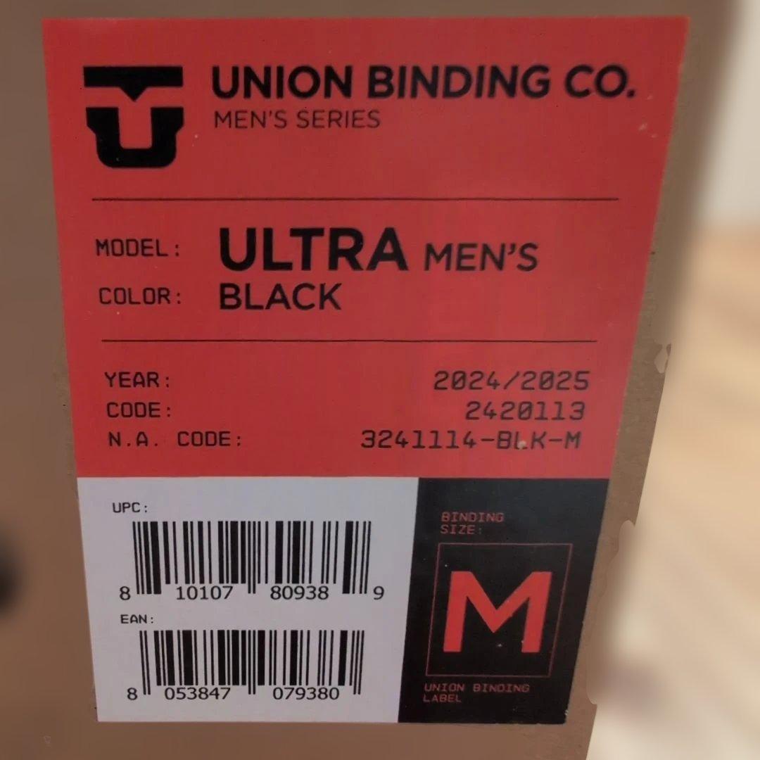 UNION ユニオン ビンディング ultra ウルトラ ブラック 美品