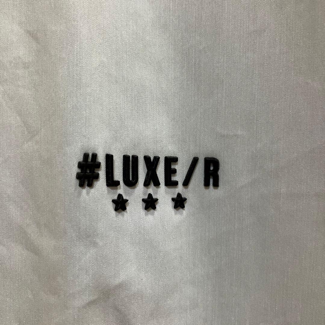 LUXE/R GOLF ストレッチ布帛 モックネック切り替え長袖トレーナー