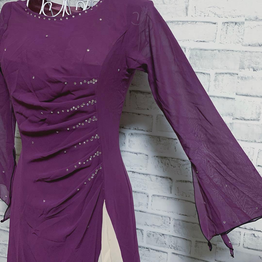【Kanon】カノン　社交ダンス　ドレス　紫