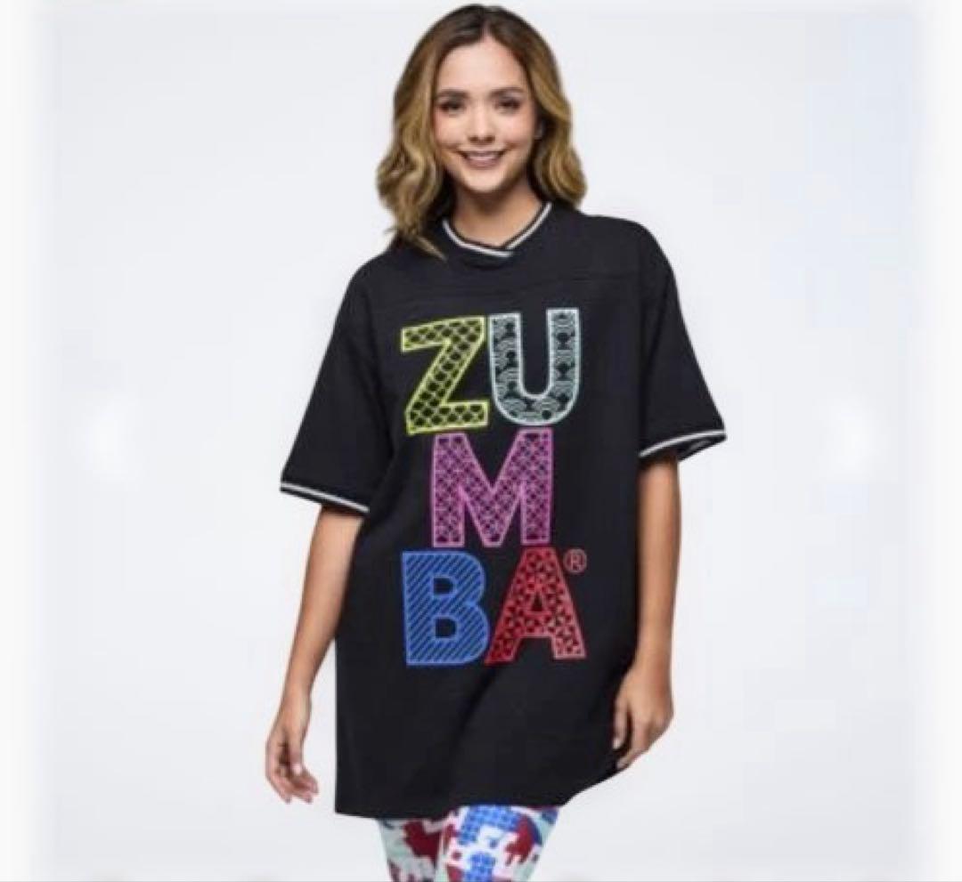 【正規品】ZUMBA カラフルロゴ Tシャツ Mサイズ