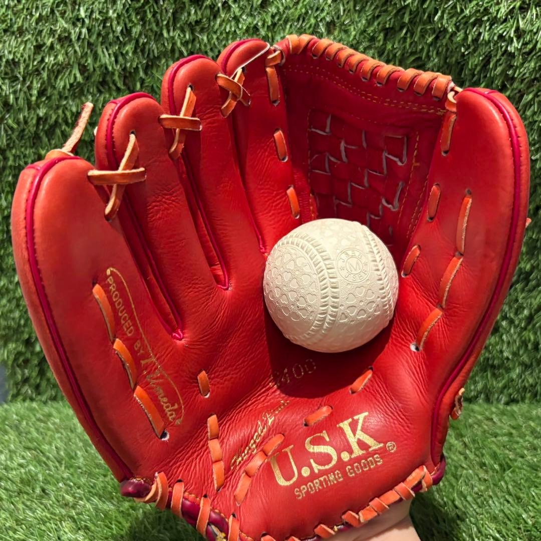 新品未使用　タグ付き　野球グラブ　グローブ　一般軟式大人用　投手用　uskウメダ