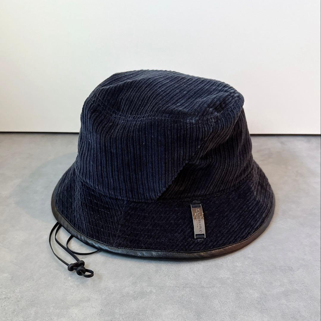美品 ★ MARK&LONA バケットハット 帽子 マーク&ロナ 秋冬 正規品