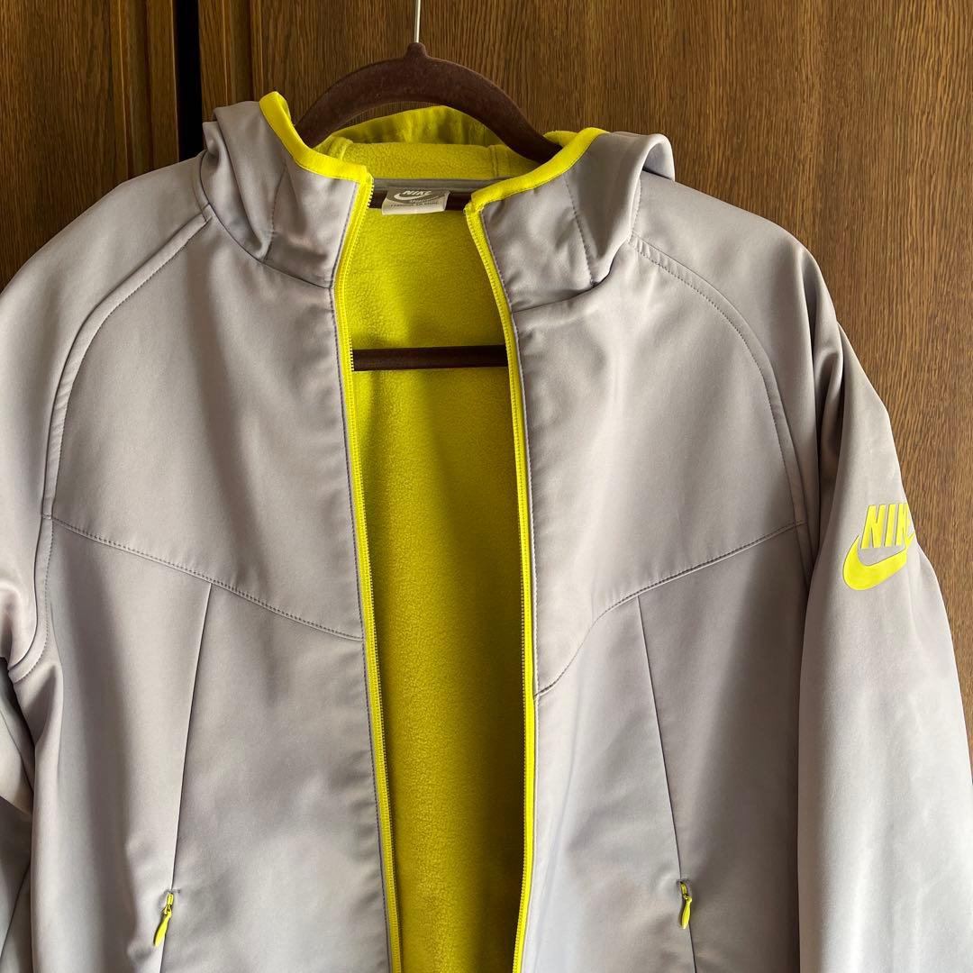 Nike フルジップ ウィンドブレーカー グレー/イエロー