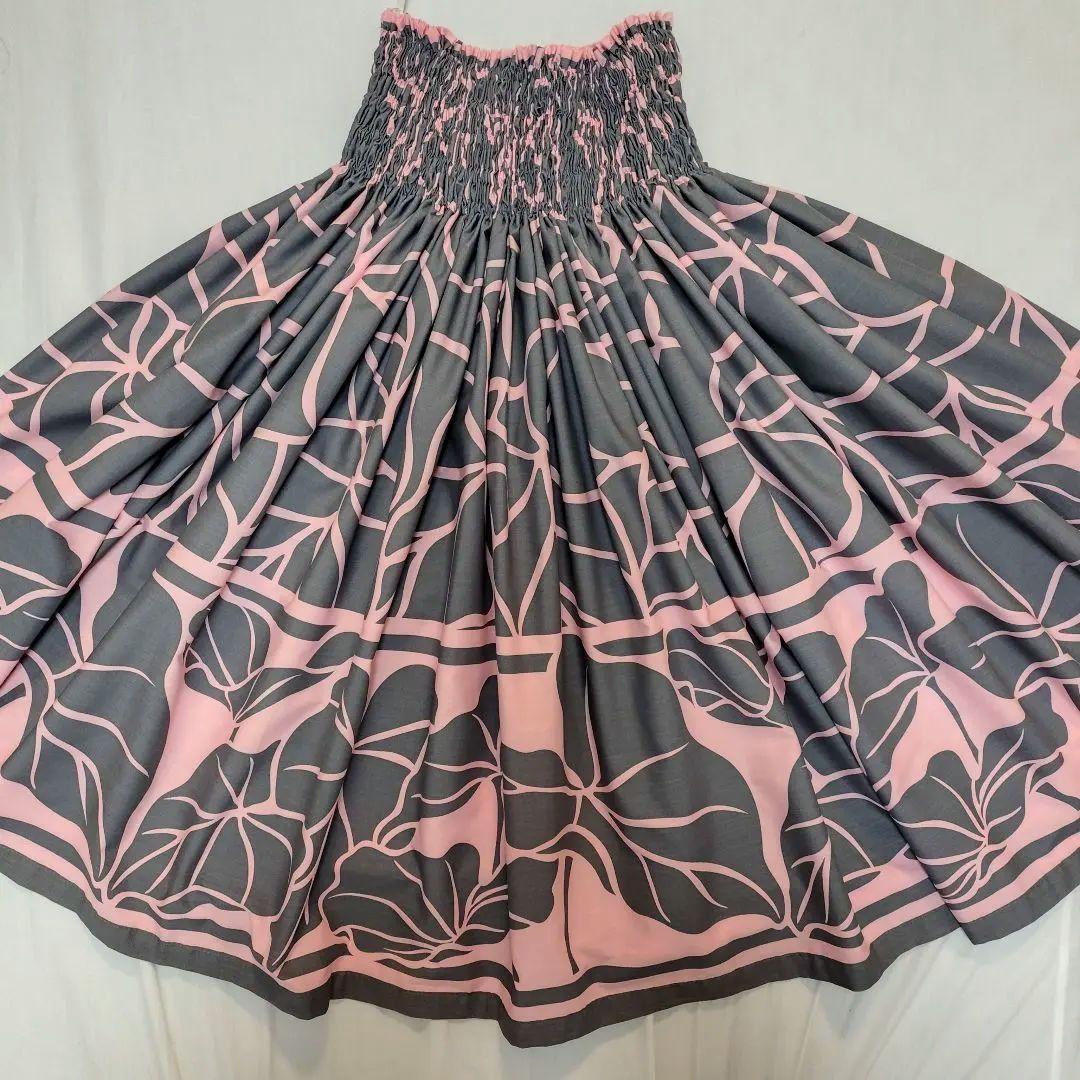 【2/8まで】ハレクアイレア ピンク グレー系 パウスカート フラダンス