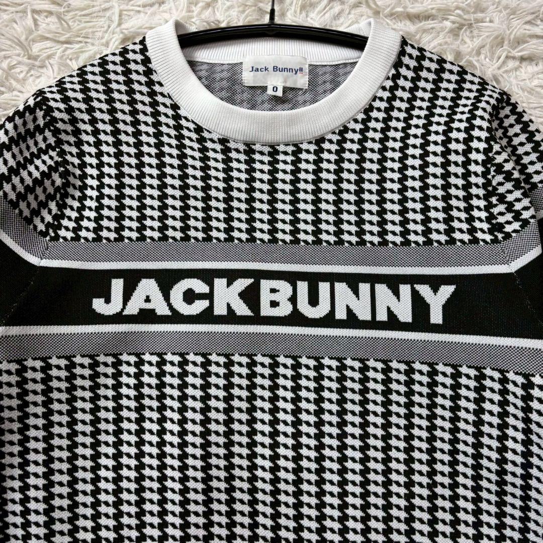 【美品】ジャックバニー　ニット　千鳥　チェック　ジャガード