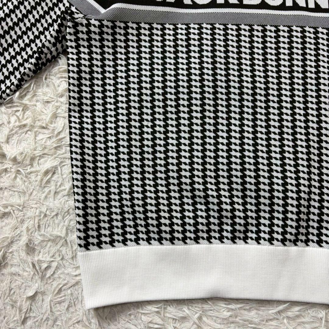 【美品】ジャックバニー　ニット　千鳥　チェック　ジャガード