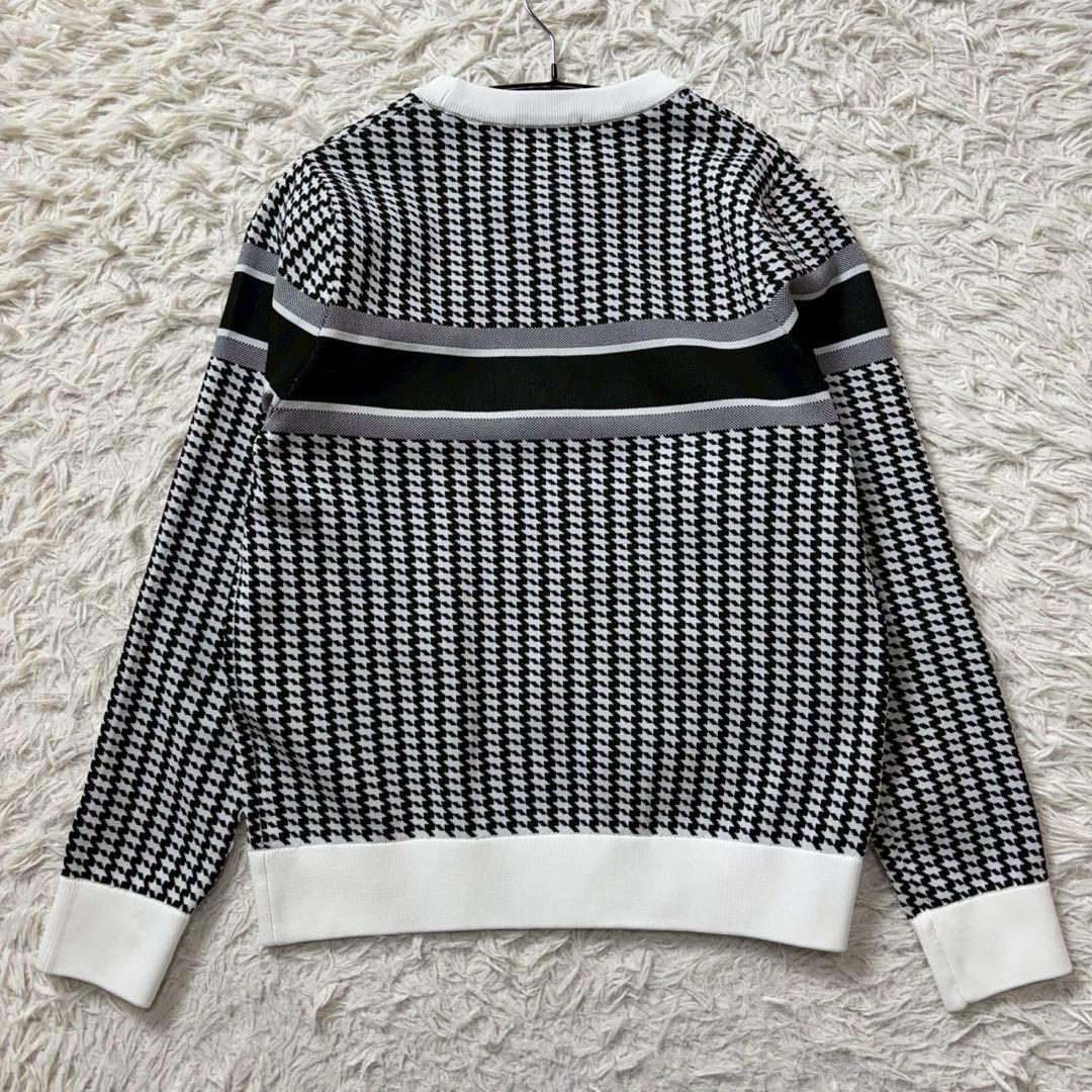 【美品】ジャックバニー　ニット　千鳥　チェック　ジャガード