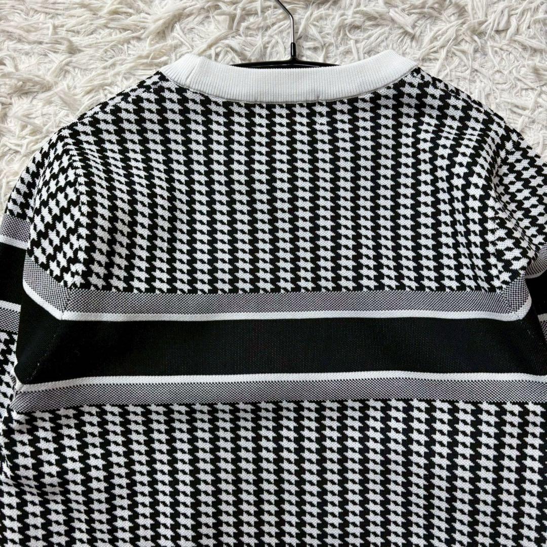 【美品】ジャックバニー　ニット　千鳥　チェック　ジャガード