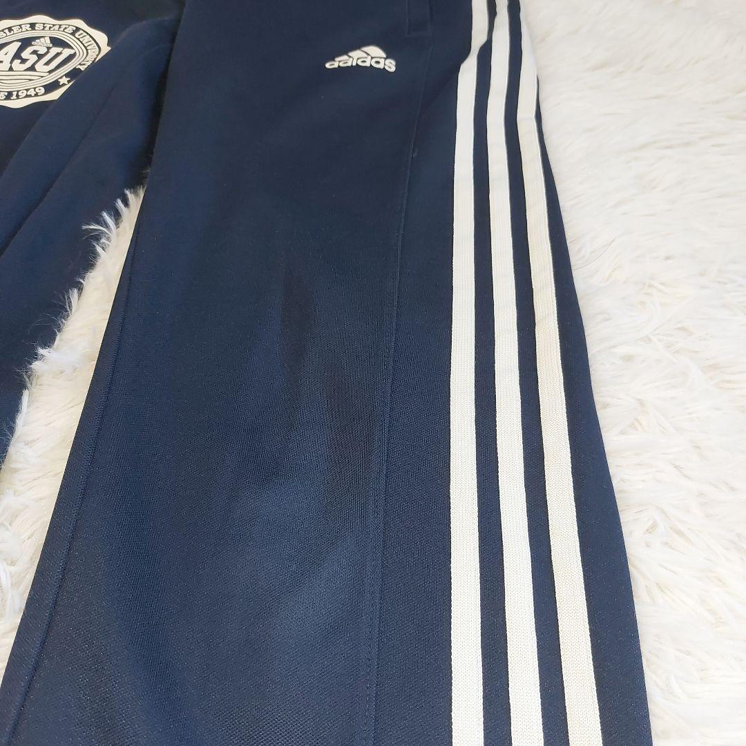 【Y2K】希少ダスラーワッペン adidas トラックパンツ 濃紺色 万国旗タグ