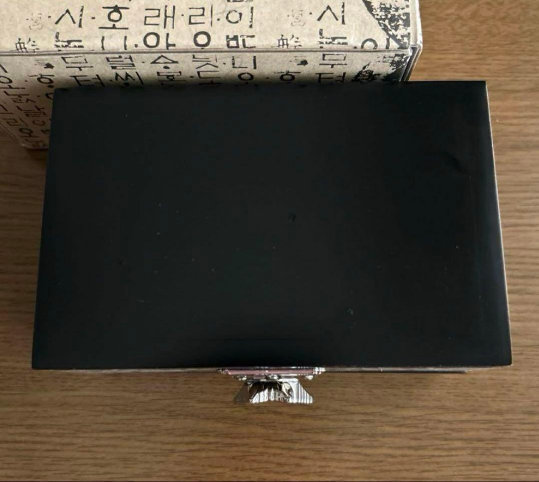 韓国伝統工芸品　螺鈿細工アクセサリーボックス　新品　花紫　韓国伝統雑貨