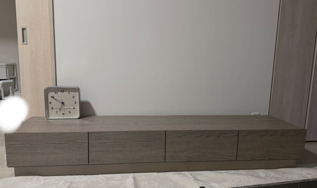 美品　国産　グレージュ　木製テレビ台 テレビボード　幅200cm 50型対応