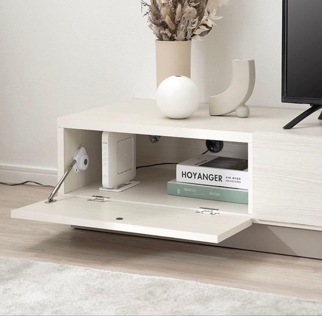 美品　国産　グレージュ　木製テレビ台 テレビボード　幅200cm 50型対応