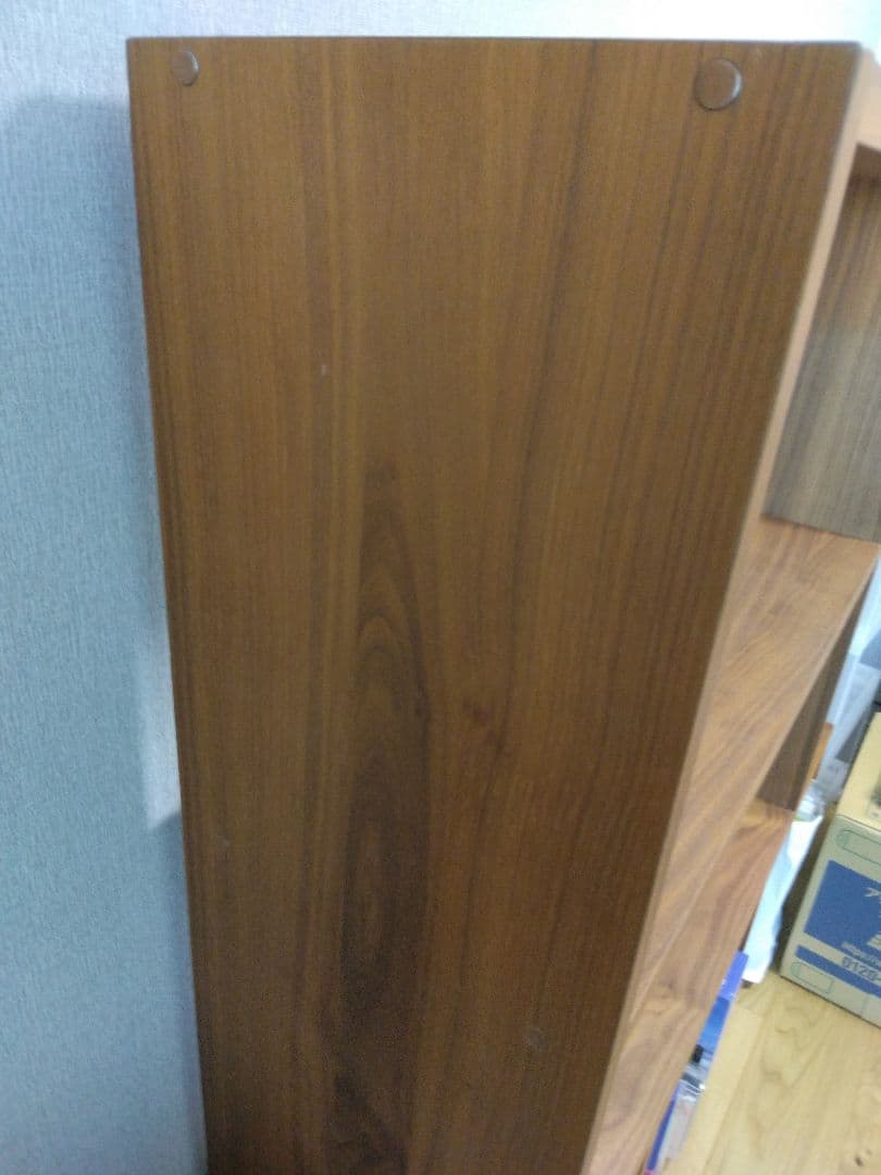 MUJI 無印 スタッキングシェルフ ワイド ２段 ウォールナット　中古品