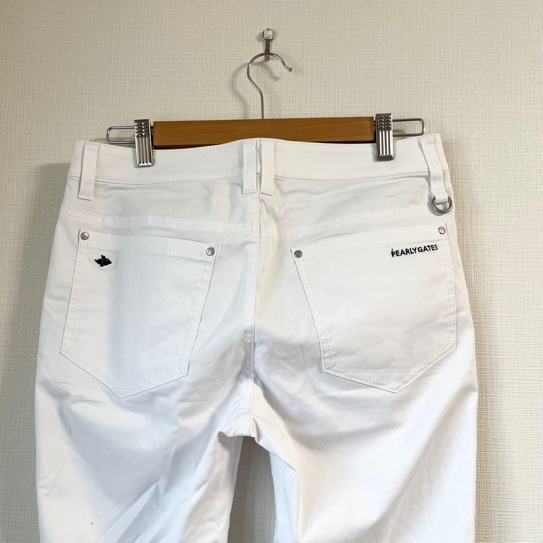 【未使用品】パーリーゲイツ ゴルフ パンツ 2 ホワイト 白 レディース