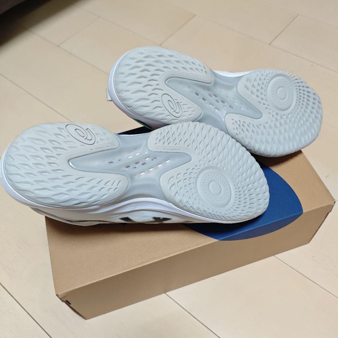 ASICS 　GELHOOP V17 EXTRA WIDE ホワイト/ネイビー