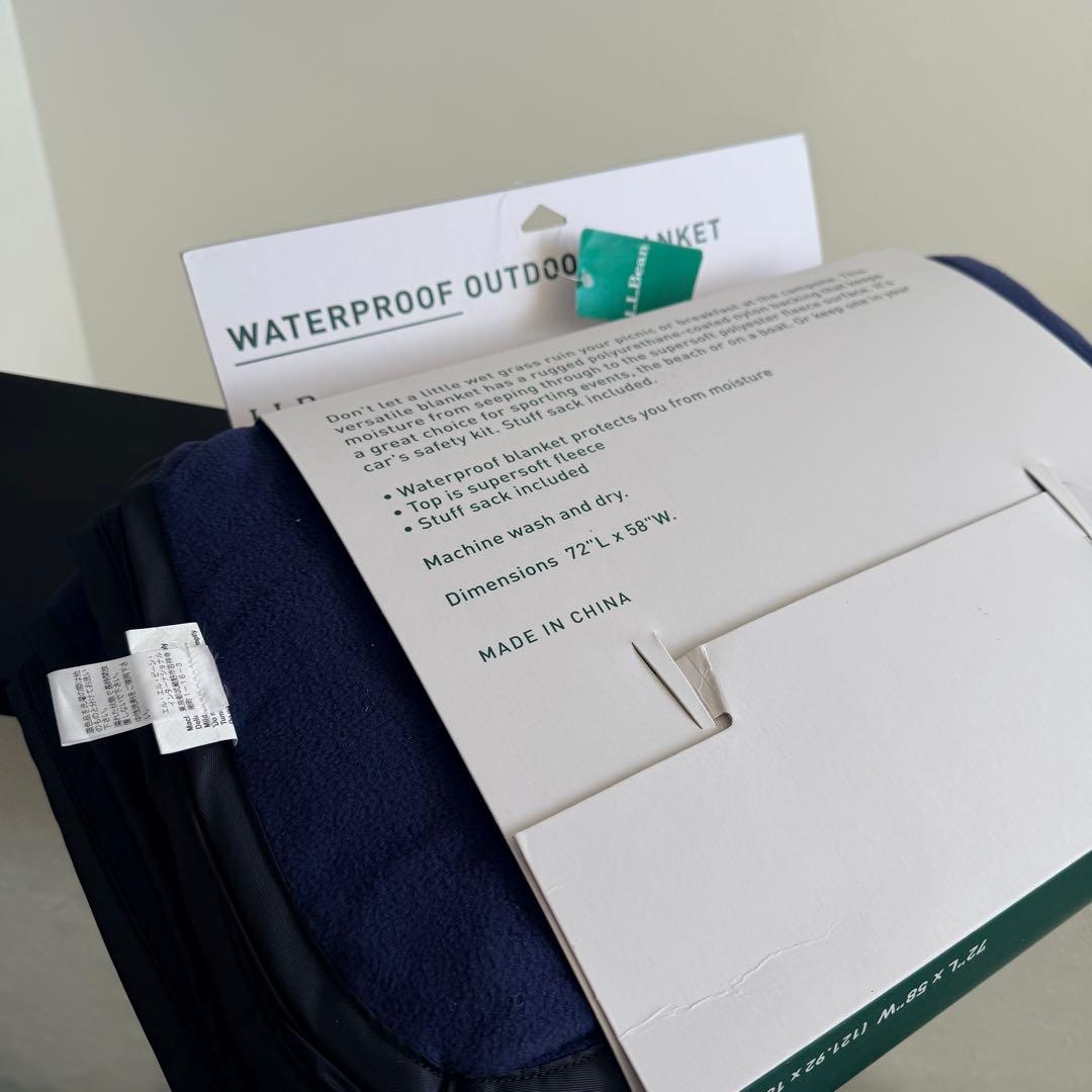 【新品未使用】L.L.Bean 防水アウトドアブランケット