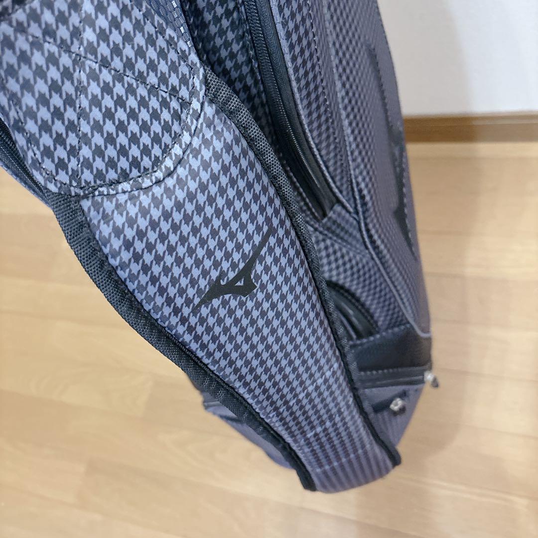 K471 MIZUNO NEXLITE チェック柄 キャディバッグ フード無し