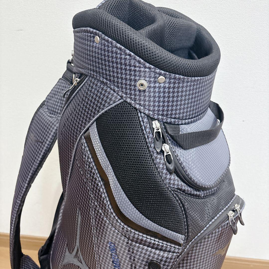 K471 MIZUNO NEXLITE チェック柄 キャディバッグ フード無し