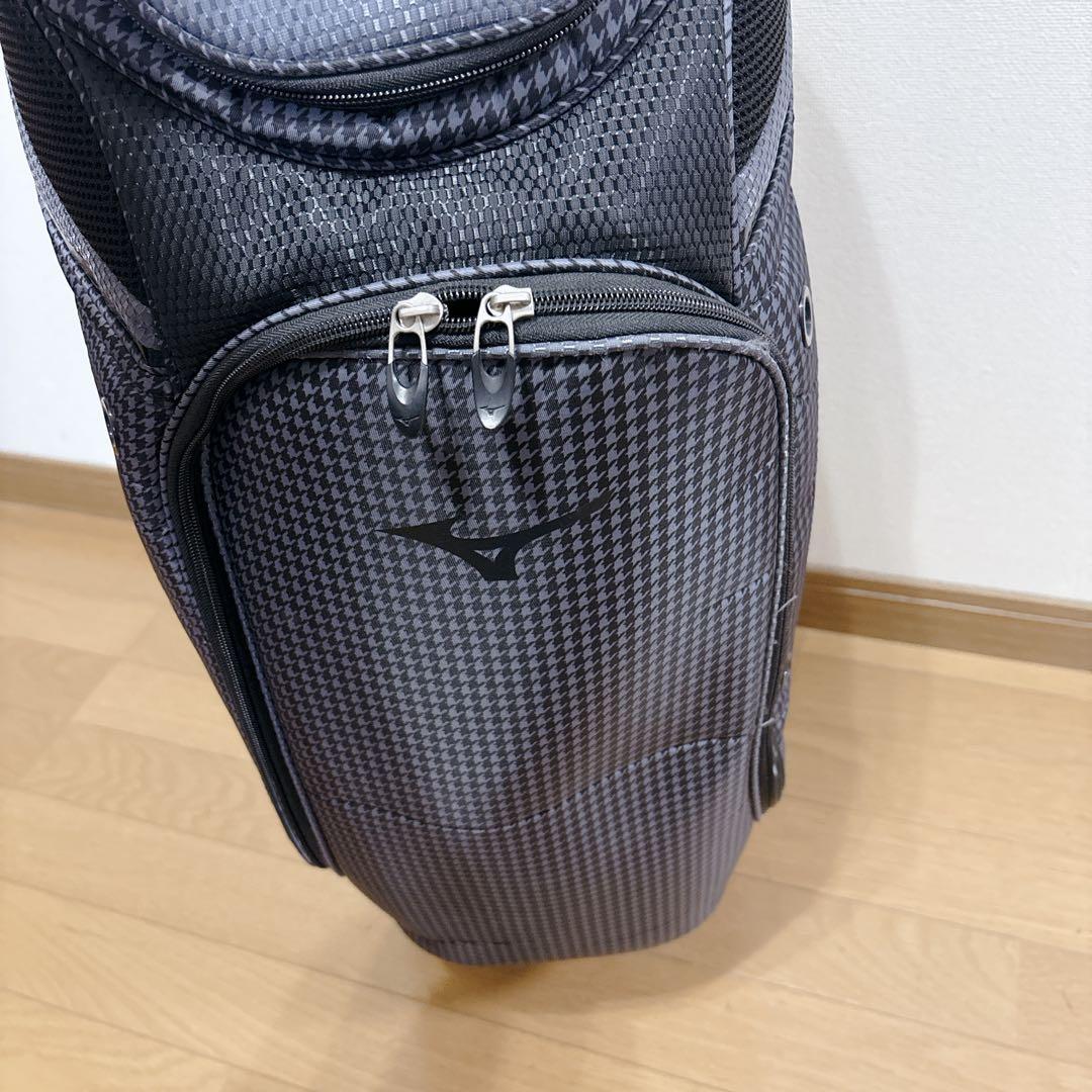 K471 MIZUNO NEXLITE チェック柄 キャディバッグ フード無し
