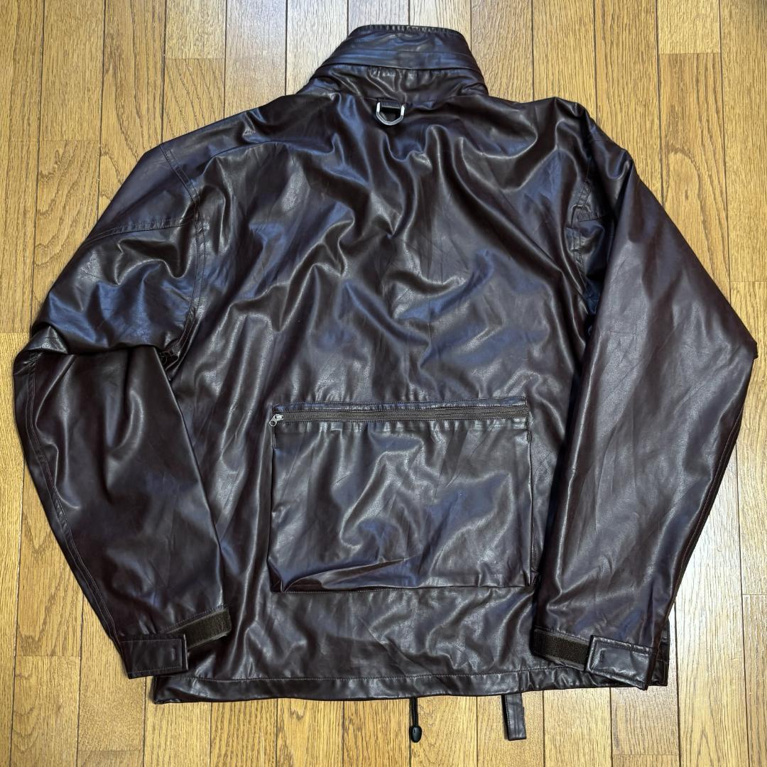 Abu Garcia ポリウレタン加工合皮ジャケット L（実寸XL）