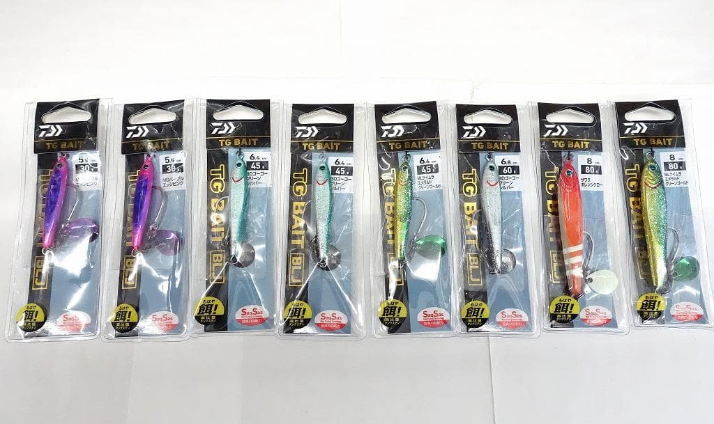 ダイワ TGベイト ３０g・４５g・６０g・８0ｇ BLJ　新品８個セット！