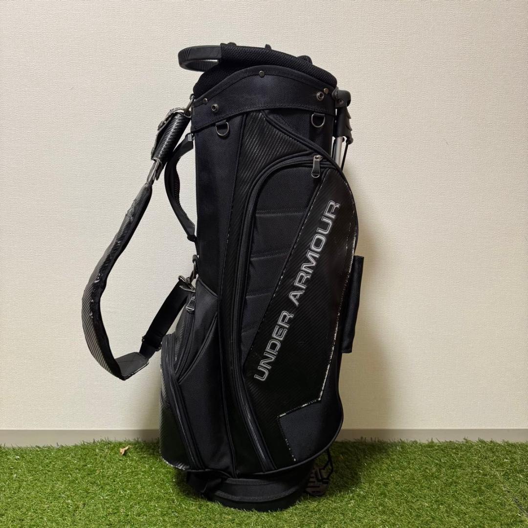 希少 アンダーアーマー キャディバッグ スタンド ブラック3.22kg 9型