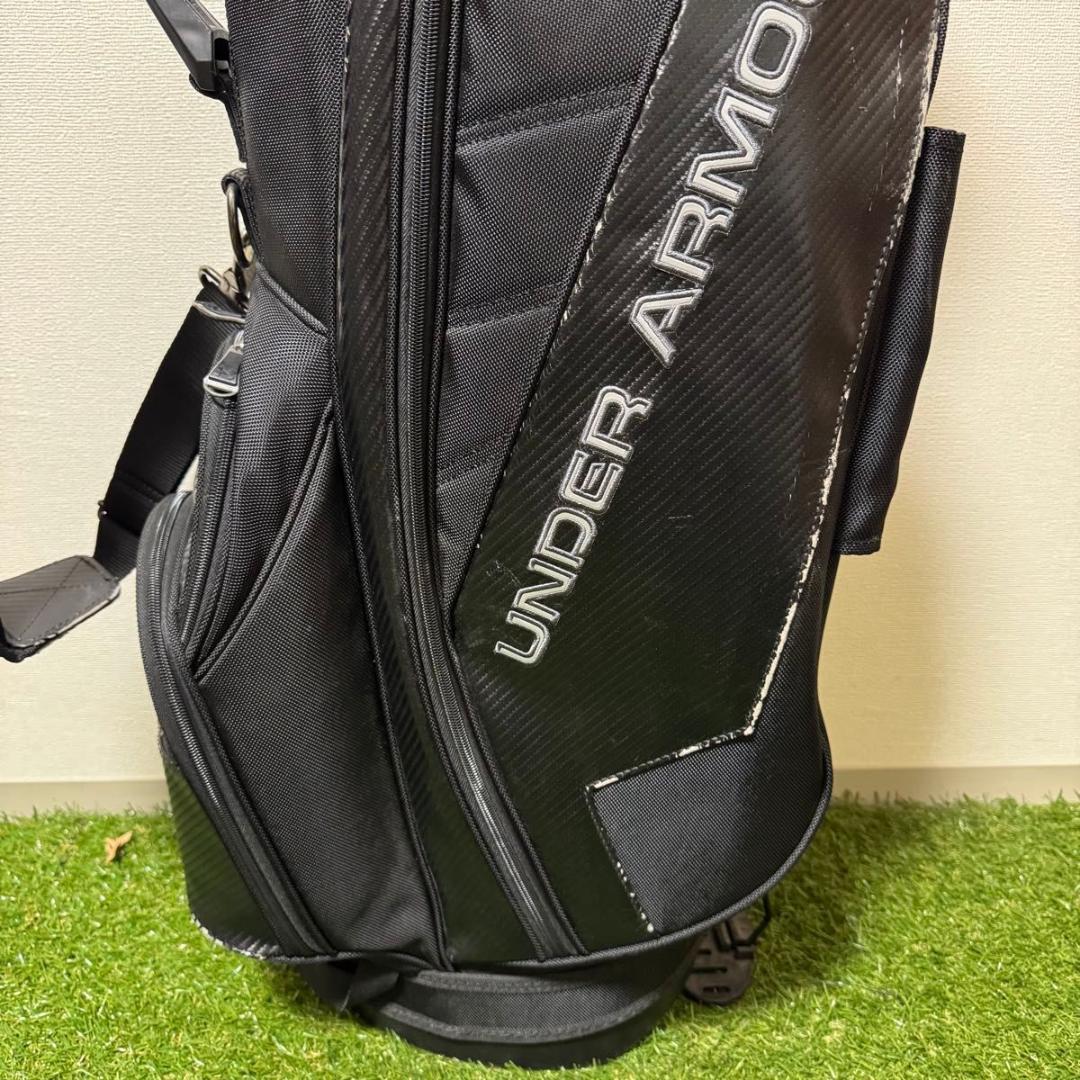 希少 アンダーアーマー キャディバッグ スタンド ブラック3.22kg 9型