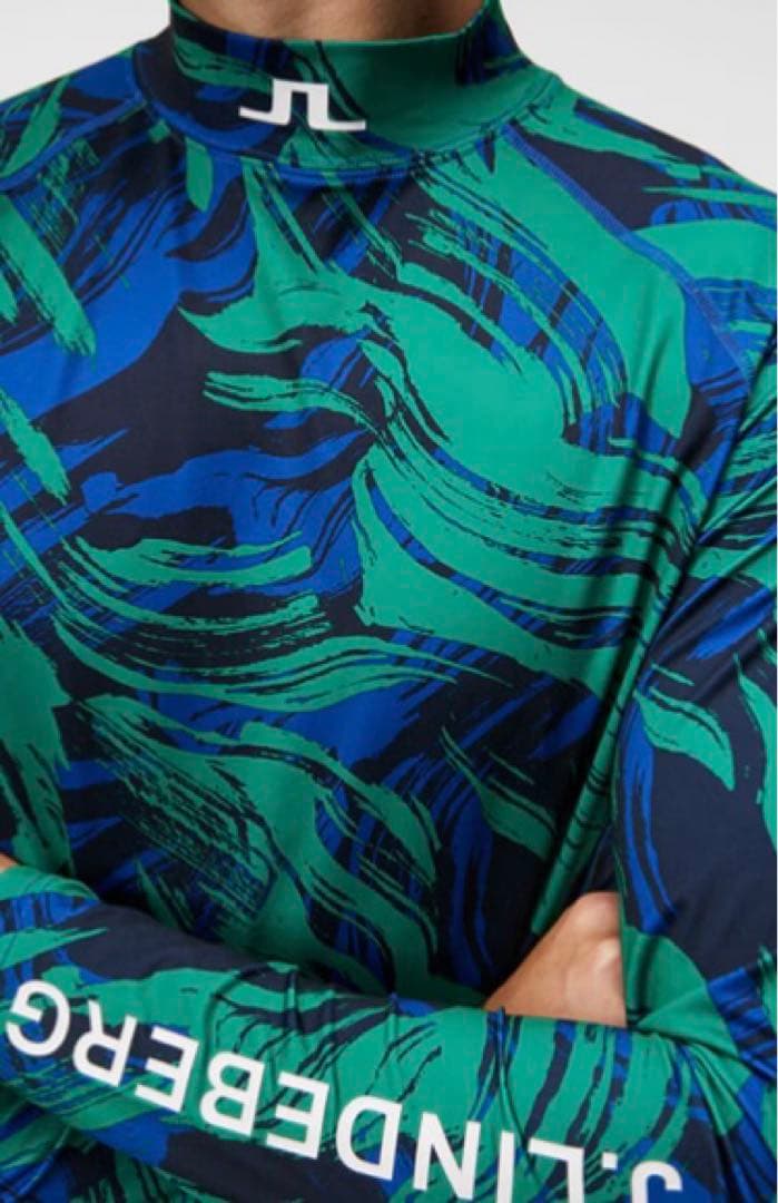 J.LINDEBERG 長袖ハイネックシャツ メンズ ゴルフウェア秋冬用 M新品