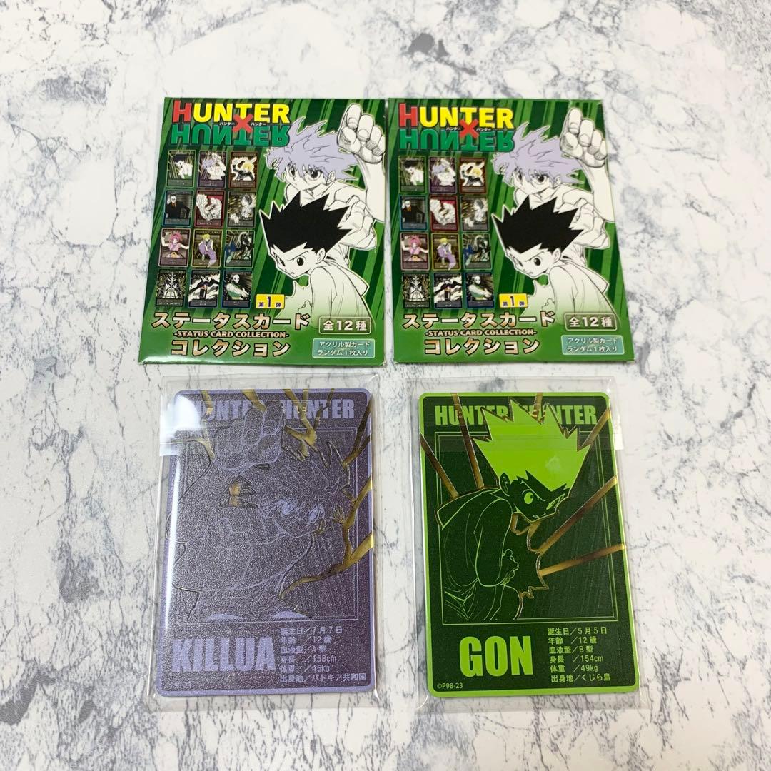 ハンターハンター ステータスカード ゴン キルア セット