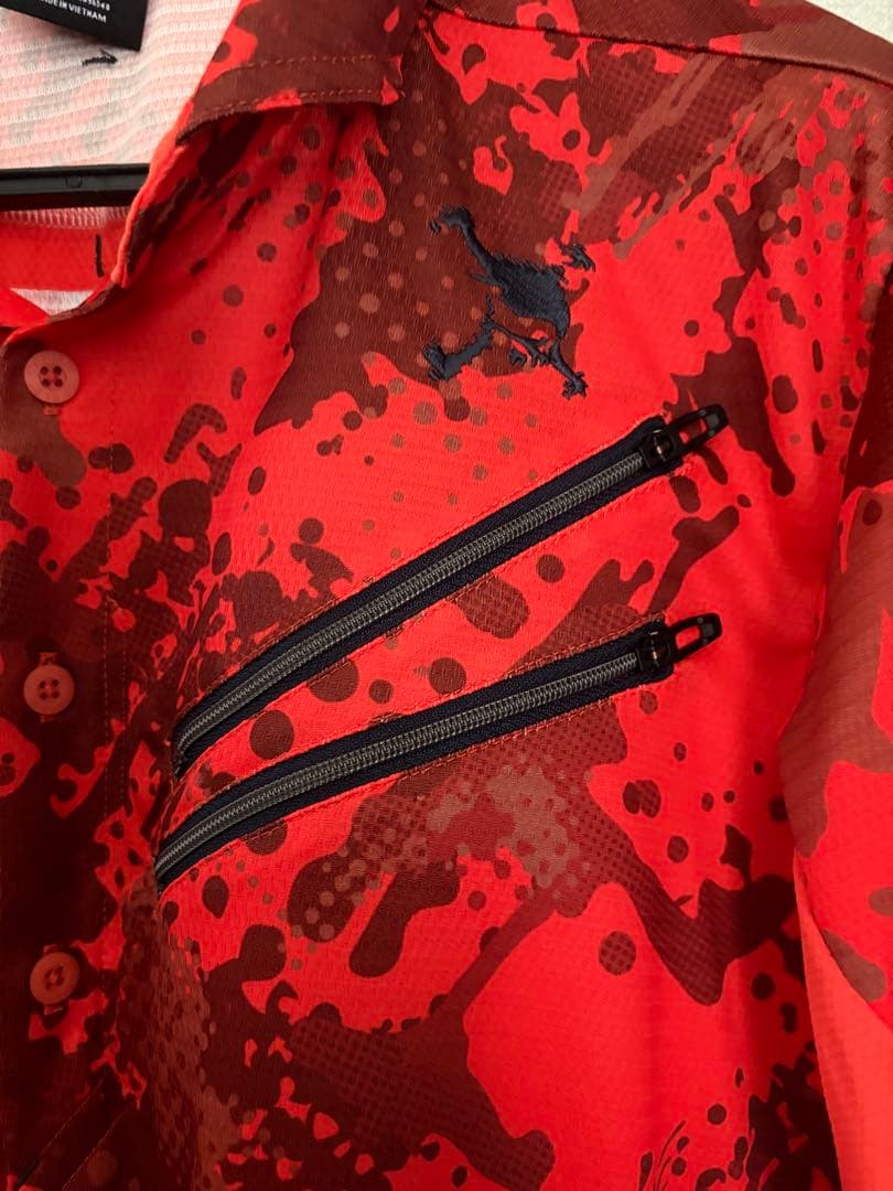 OAKLEY オークリー　ゴルフ　Tシャツ　メンズ　レッド　XL