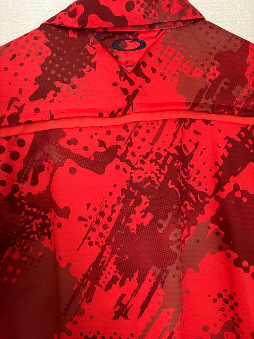 OAKLEY オークリー　ゴルフ　Tシャツ　メンズ　レッド　XL