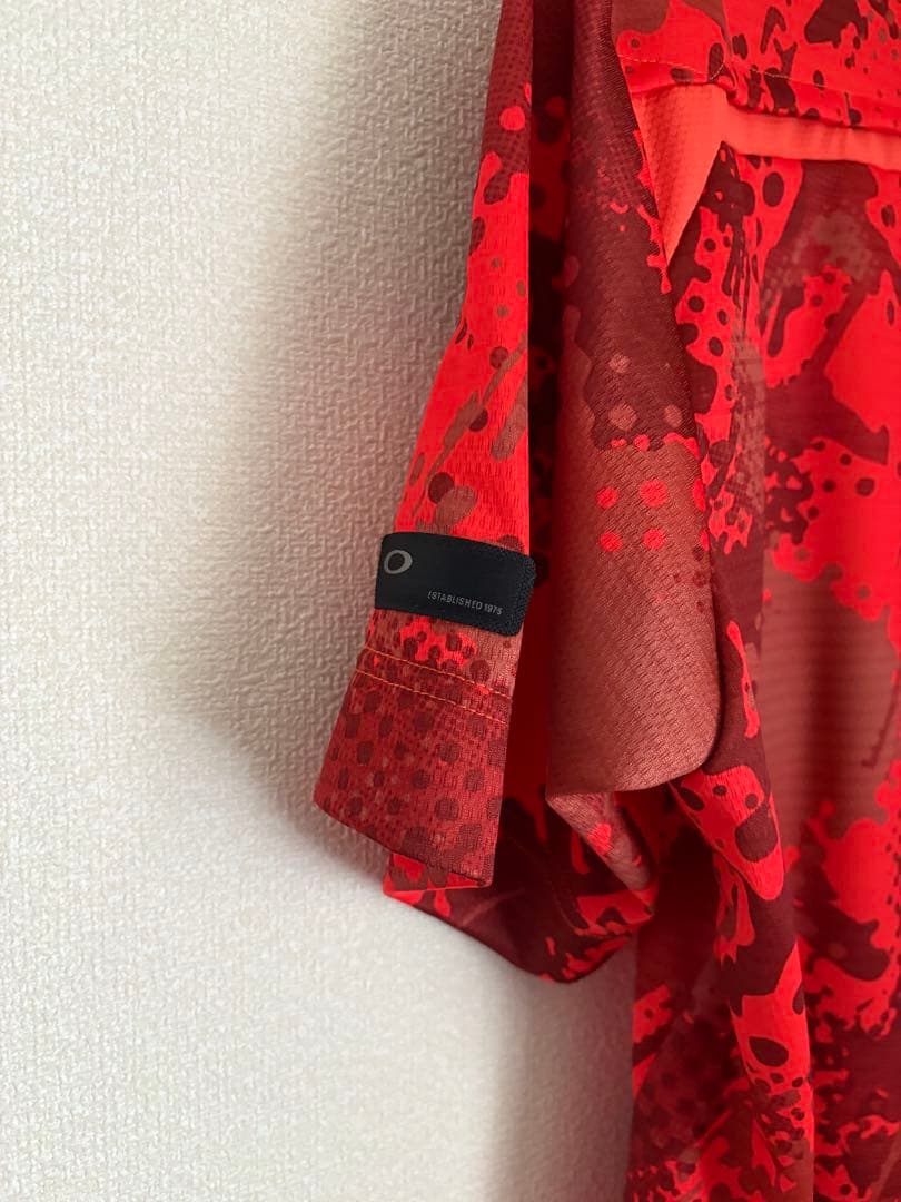 OAKLEY オークリー　ゴルフ　Tシャツ　メンズ　レッド　XL