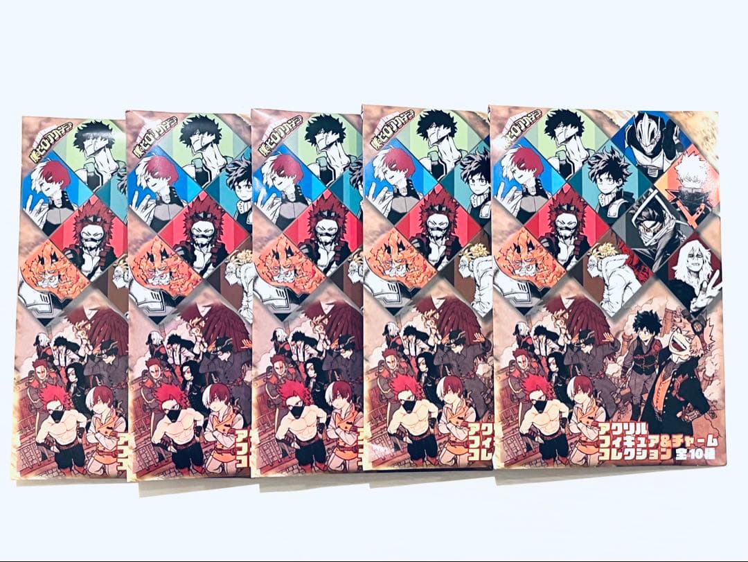 ヒロアカ アクリルフィギュア&チャームコレクション 第1弾 未開封5点セット