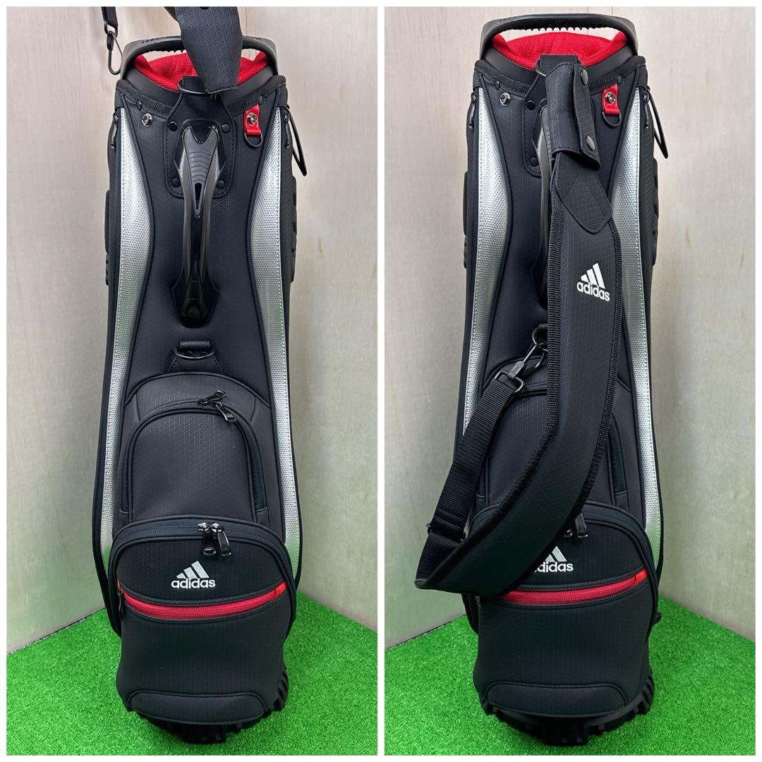 【美品】 adidas アディダス キャディバック 9.5型　6分割　ブラック
