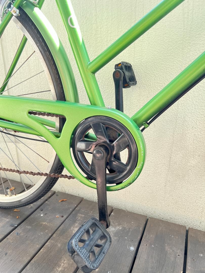 FLUTE CS ２７インチ　６段変速　シティサイクル　グリーン　引取専用