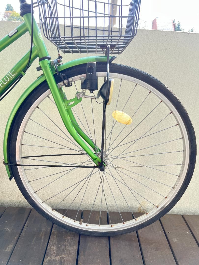 FLUTE CS ２７インチ　６段変速　シティサイクル　グリーン　引取専用
