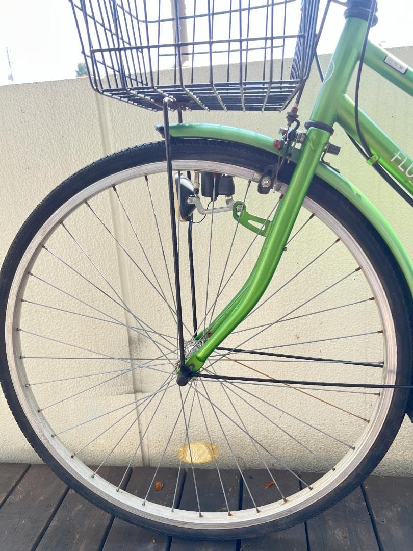 FLUTE CS ２７インチ　６段変速　シティサイクル　グリーン　引取専用