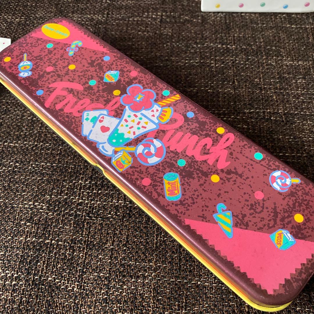 サンリオレトロ Fresh Punch メモ帳ノート 缶ペンケース まとめ売り