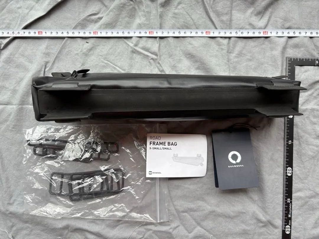 ROSWHEEL 防水フレームバッグ 約40cm ロードバイク　ブラック