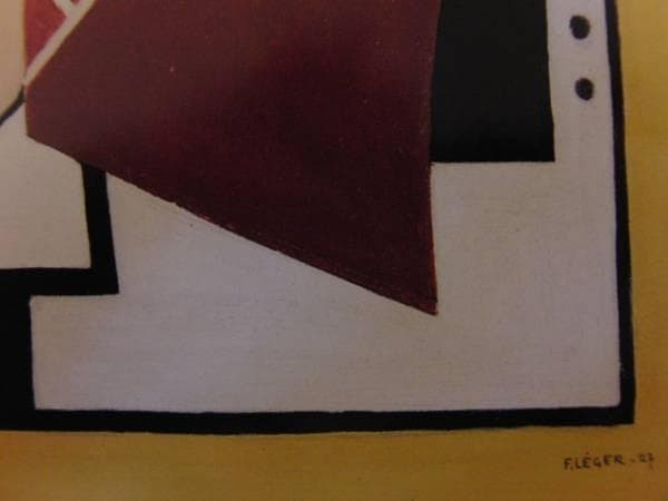 Fernand Leger、LA MANNEQUIN AU DAMIER