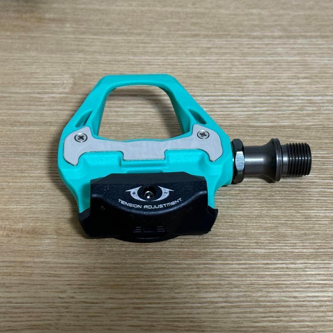 [新品]Race Work ビンディングペダル　チェレステカラー クリート付