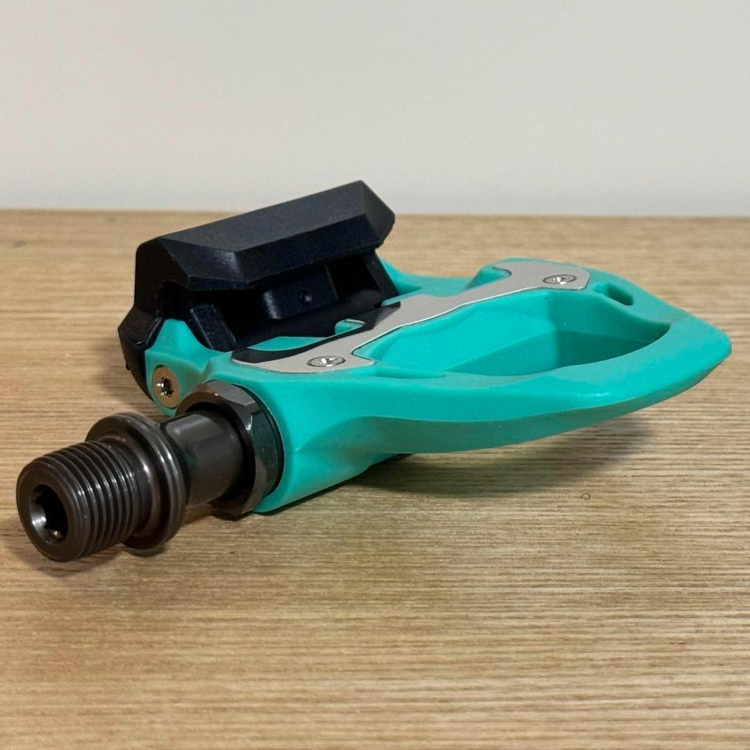 [新品]Race Work ビンディングペダル　チェレステカラー クリート付