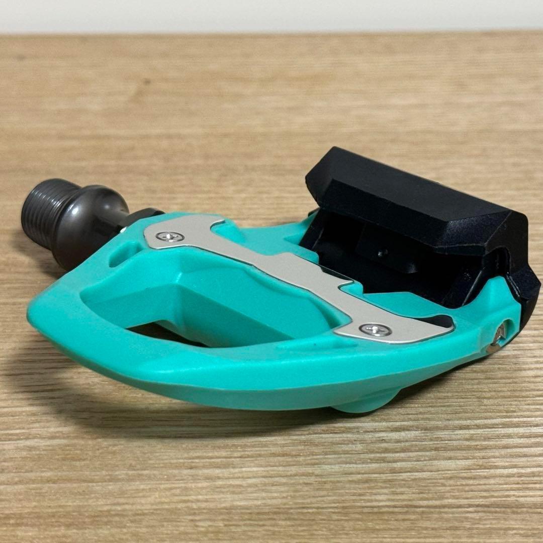 [新品]Race Work ビンディングペダル　チェレステカラー クリート付