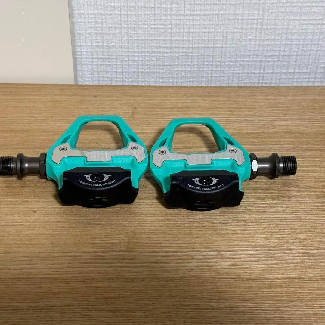 [新品]Race Work ビンディングペダル　チェレステカラー クリート付