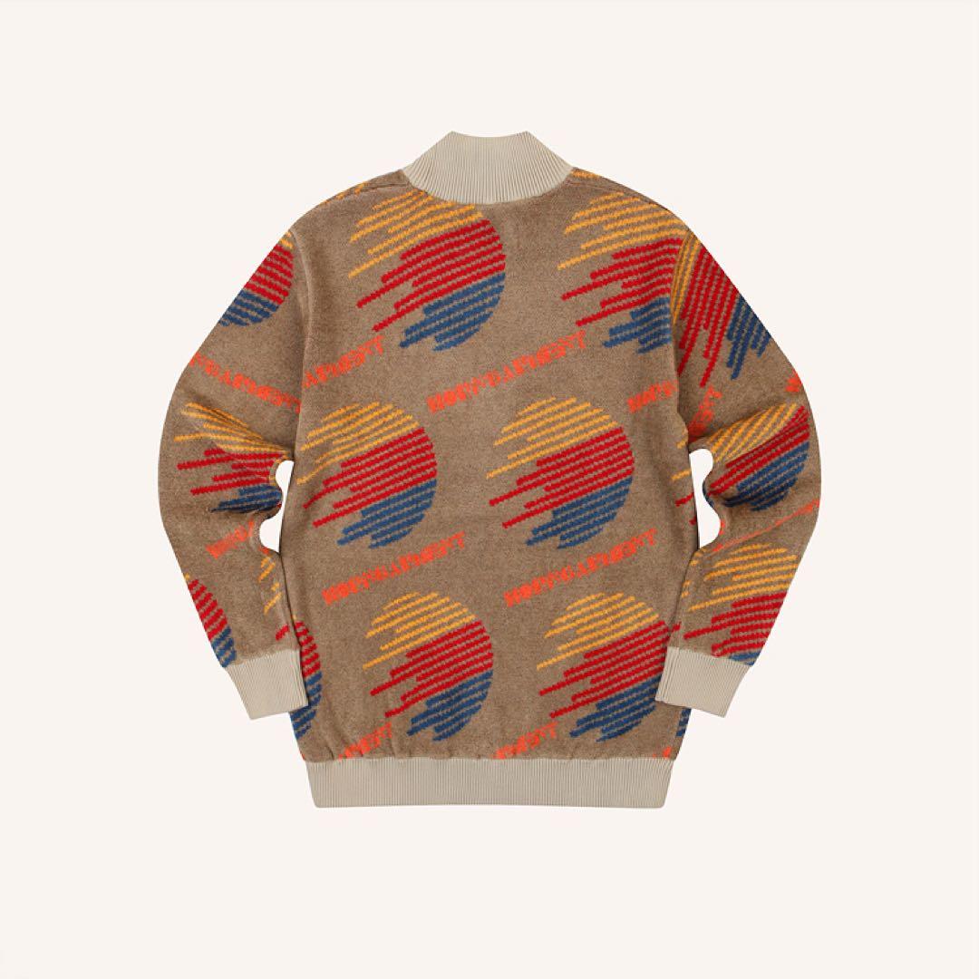 メンズウェア COLORFUL GEOMETRY PATTERN JQD KNIT CREW