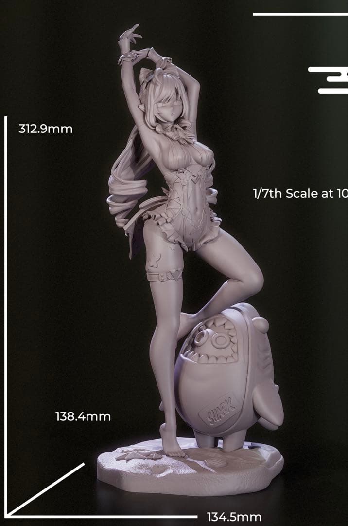 ゼンレスゾーンゼロ　ゼンゼロ　ヴィヴィアン　ガレージキット　未塗装未組立　1/7