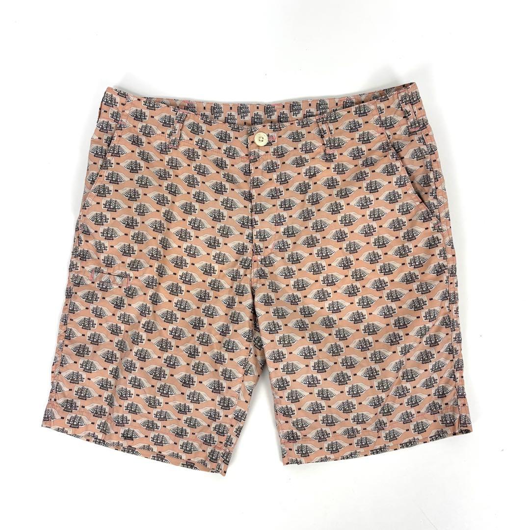未使用級！BEAMS GOLF LIBERTY ハーフパンツ シ総柄 M